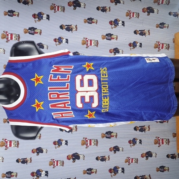 Vintage Y2K Fubu Platinum Harlem Globetrotters stitched Lemon basketball jersey - Picture 2 of 7
